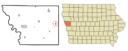 Location of Ute, Iowa