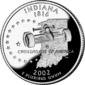 Indiana quarter dollar coin