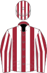Maroon and White stripes