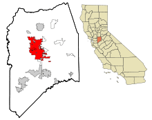San Joaquin County California Incorporated and Unincorporated areas Stockton Highlighted.svg