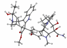 Vindesine ball-and-stick animation.gif