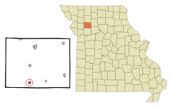 Location of Polo, Missouri