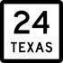 State Highway 24 marker