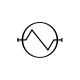 Heat exchanger with cross.svg