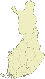 Location of Vähäkyrö in Finland