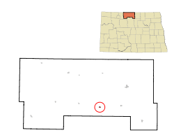 Location of Kramer, North Dakota