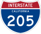 Interstate 205 marker