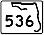 State Road 536 marker