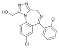 Alphahydroxytriazolam structure.png