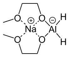 Structural formula of sodium bis(2-methoxyethoxy)aluminium hydride