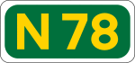 N78 road shield}}