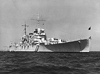 USS Boise (CL-47) at anchor, circa 1938-39 (NH 97779).jpg