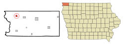 Location of Larchwood, Iowa