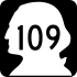 State Route 109 marker
