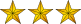 3 Gold Stars.svg