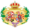 Coat of Arms of Maria Christina of the Two Sicilies, Queen Consort of Spain.svg