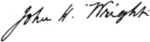 Signature of John Henry Wright.png