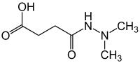 Skeletal formula of daminozide