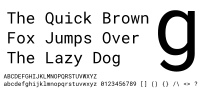 Roboto Mono pangram.svg