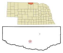 Location of Springview, Nebraska