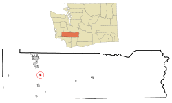 Location of Napavine, Washington