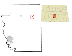 Location of Wing, North Dakota