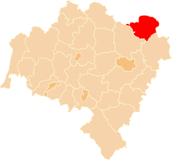 Location within the voivodeship