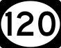 Route 120 marker