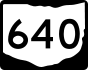 State Route 640 marker