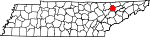 State map highlighting Union County