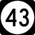 Mississippi Highway 43 marker
