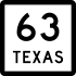 State Highway 63 marker