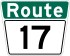 Winnipeg Route 17 shield