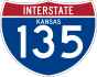 Interstate 135 marker