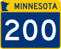 Trunk Highway 200 marker