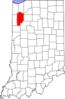 Location in the state of Indiana