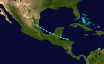 1942 Atlantic tropical storm 1 track.png