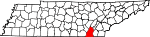 State map highlighting Hamilton County