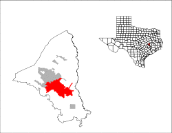 Location in the state of Texas