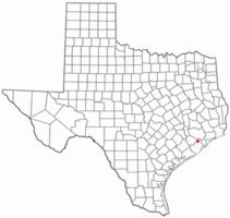 Location of Iowa Colony, Texas