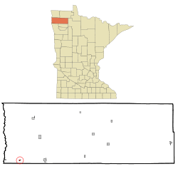 Location of Alvarado, Minnesota