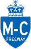 A Macdonald–Cartier Freeway reassurance marker