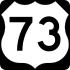 U.S. Route 73 marker