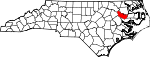 State map highlighting Martin County