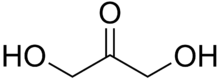 Skeletal formula of dihydroxyacetone