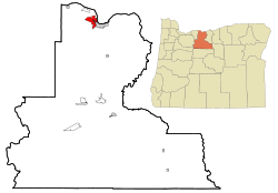 Location of Chenoweth, Oregon