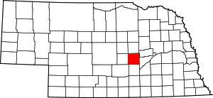 Map of Nebraska highlighting Howard County