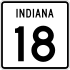 State Road 18 marker
