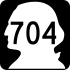 State Route 704 marker