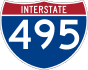 Interstate 495 marker